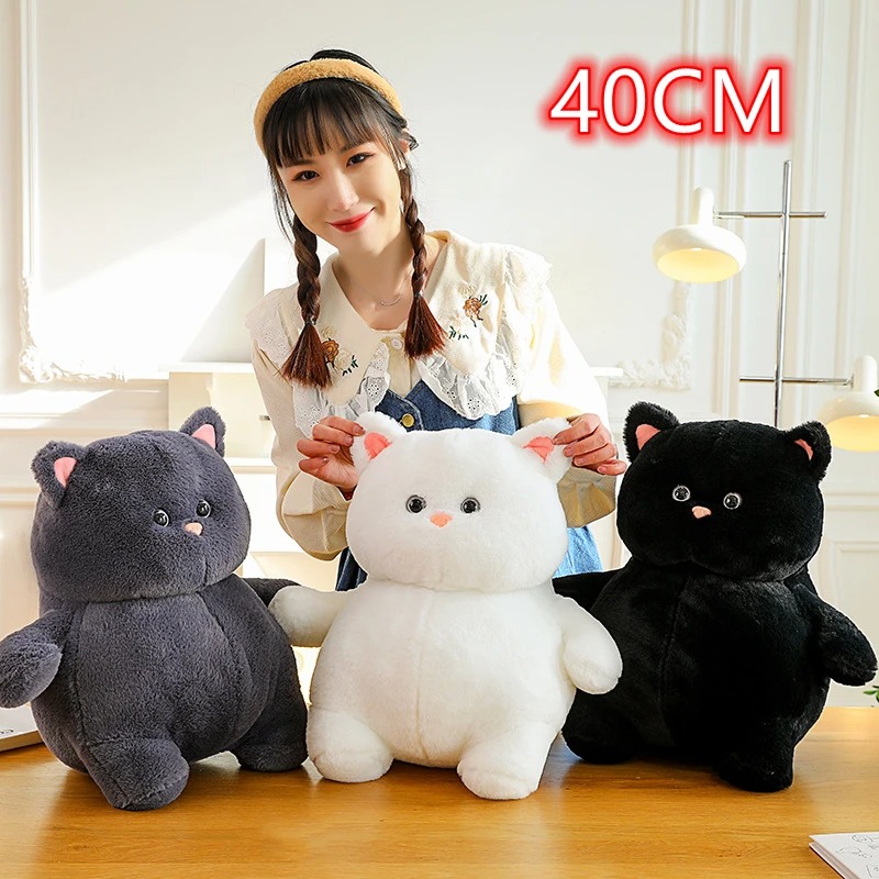 Thú nhồi bông mèo con bụng bự đáng yêu - Size 45cm - Quà tặng gấu bông mèo béo êm mịn cho bé