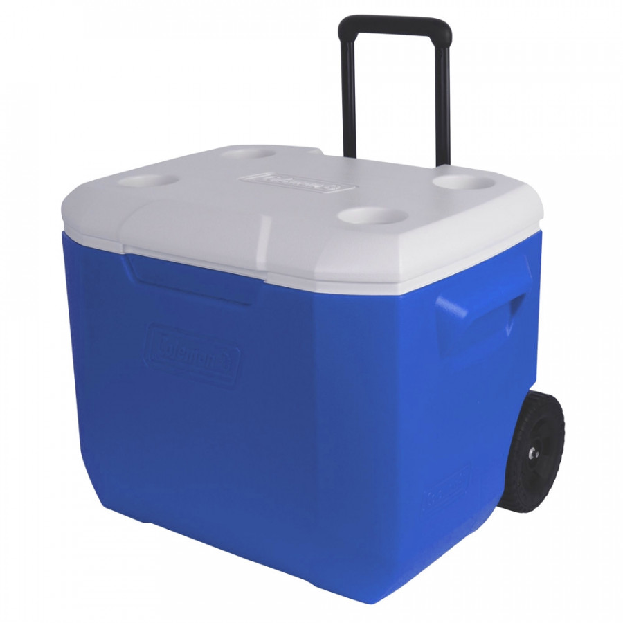 Thùng giữ nhiệt tay kéo Coleman 3000001838 - 57L - Xanh - 60 QT Wheeled Cooler