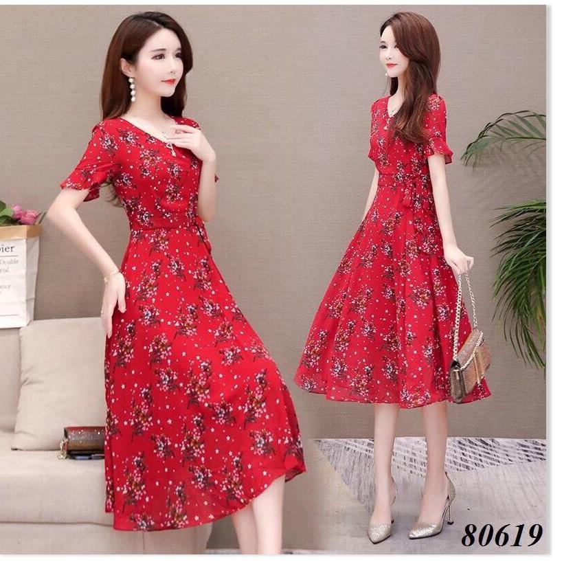 Đầm voan chiffon hoa nhí cực đẹp