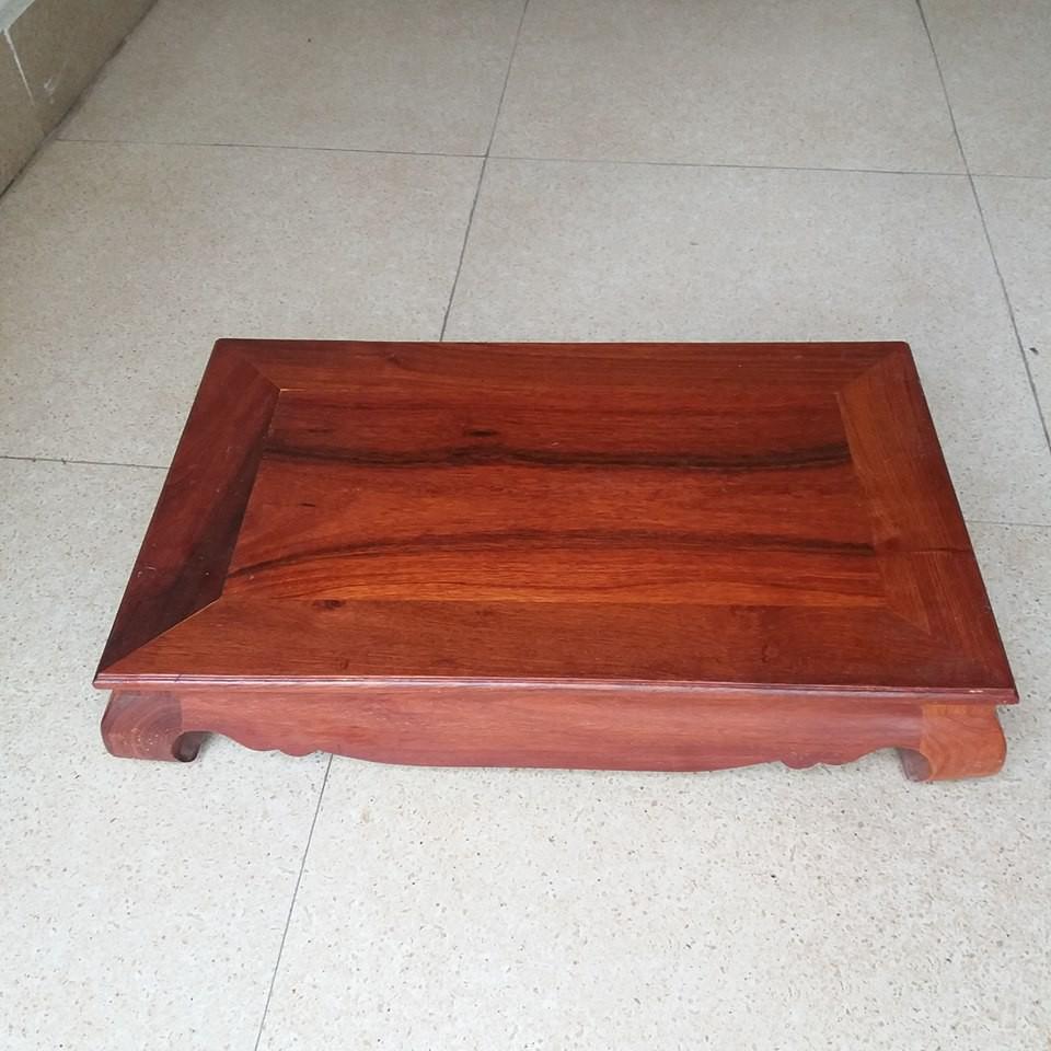 Bàn kệ gỗ hương cao 10cmx32cmx52cm