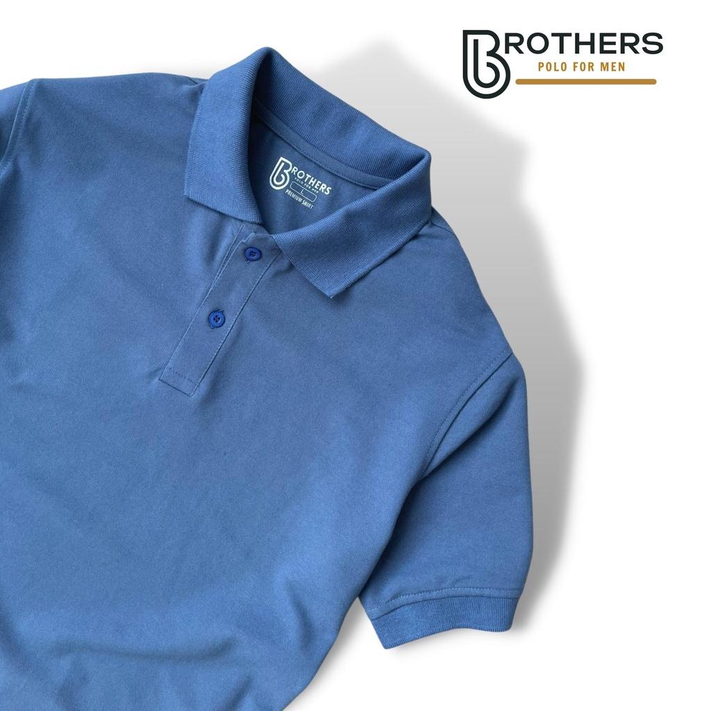 Hình ảnh Áo thun POLO nam PARA xanh cổ trụ bẻ, chuẩn form, vải cá sấu cotton cao cấp, sang trọng lịch lãm - BROTHERS