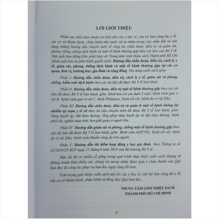 Sách Hướng Dẫn Chẩn Đoán, ĐiềuTrị, Cách Ly Y Tế, Giám Sát, Phòng, Chống Dịch Bệnh Và Một Số Bệnh Thường Gặp Tại Các Cơ Quan, Đơn Vị, Trường Học, Gia Đình Và Cộng Đồng - V2163P