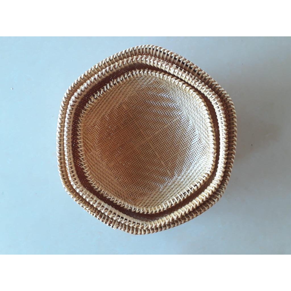 Rổ tre đựng rau, trái cây- hàng chất lượng cao- Rổ tre decor bếp