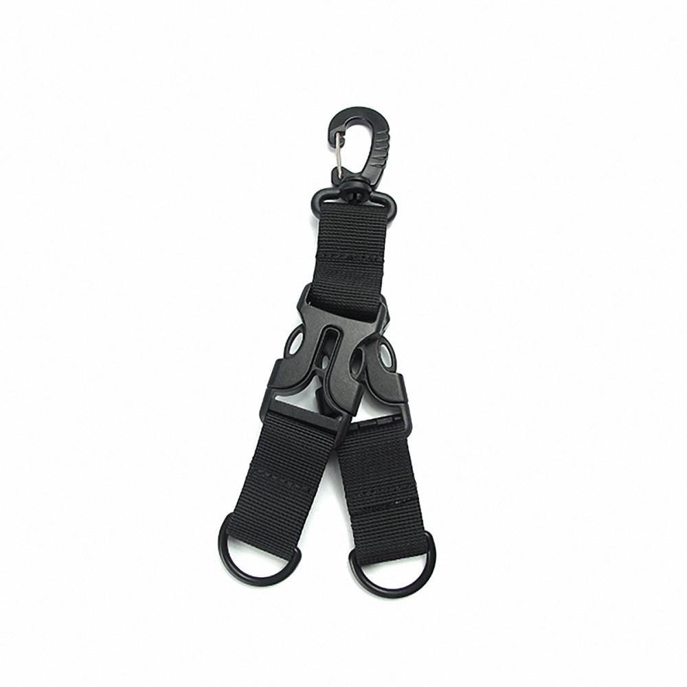 Móc khóa đa năng ngoài trời bằng sợi nylon ribbon D-type Ring