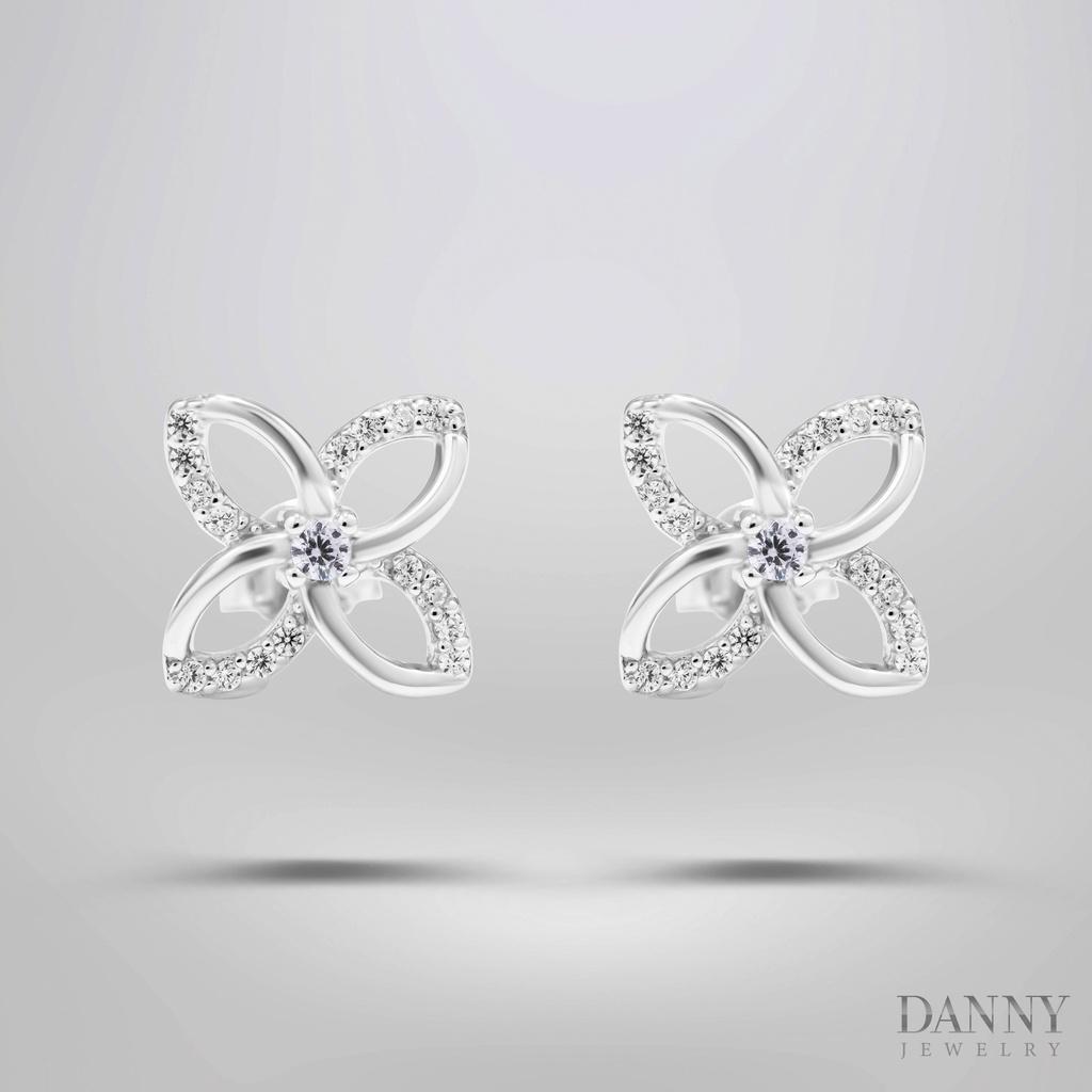 Bông Tai Nữ Danny Jewelry Bạc 925 Xi Rhodium BY361