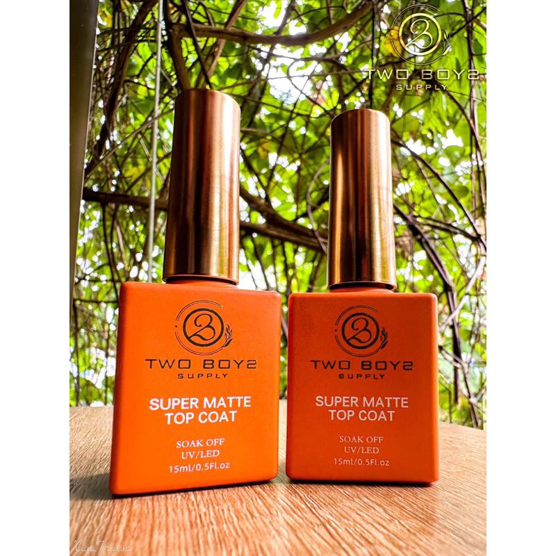 Top lì không lem Two Boys 15ml,hỗ trợ tráng gương không lem