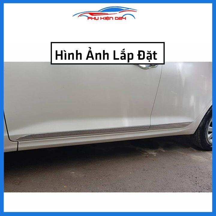 Bộ ốp nẹp sườn Accent 2018-2019-2020 mạ crom bản to trang trí làm đẹp xe