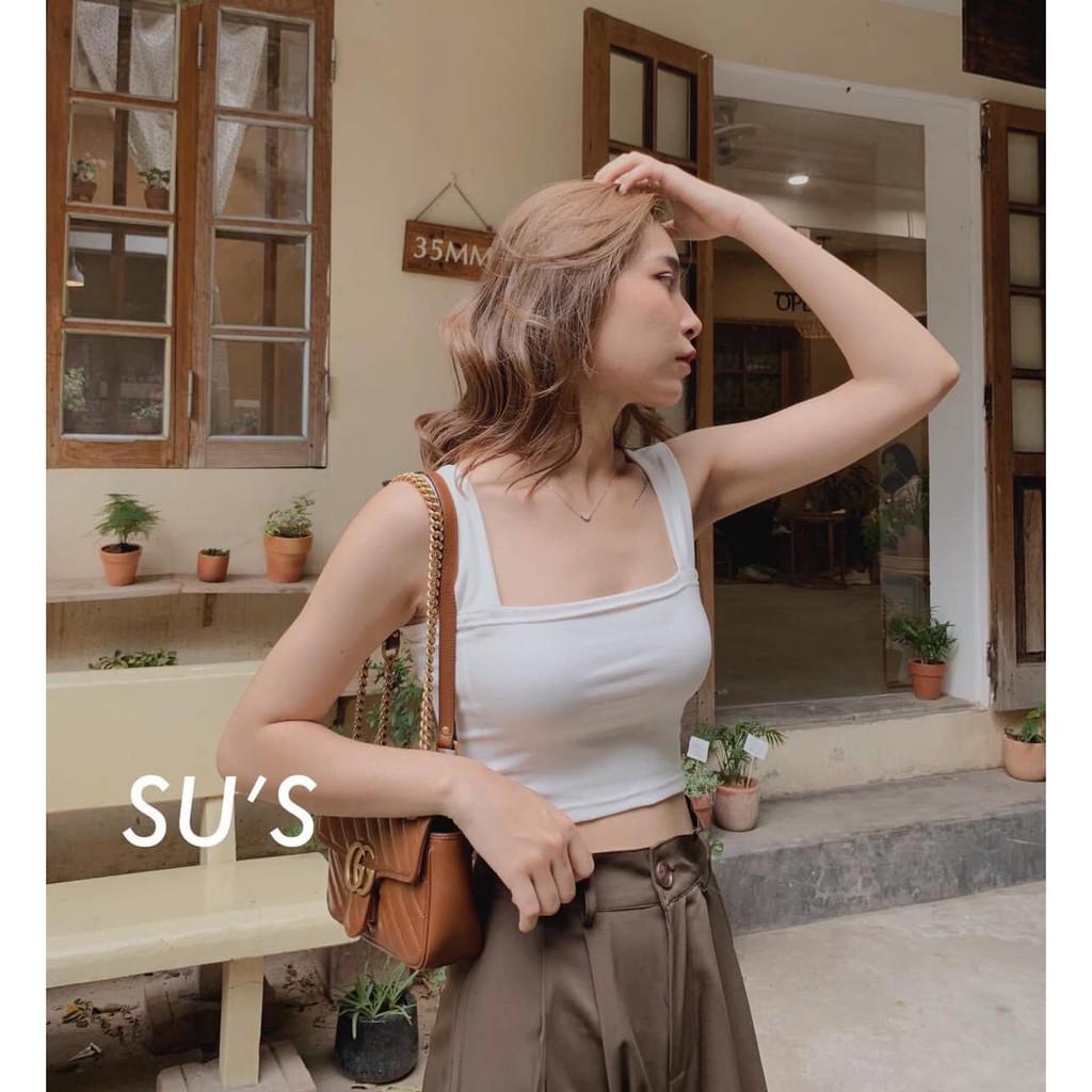 Áo 2 Dây Cổ Vuông