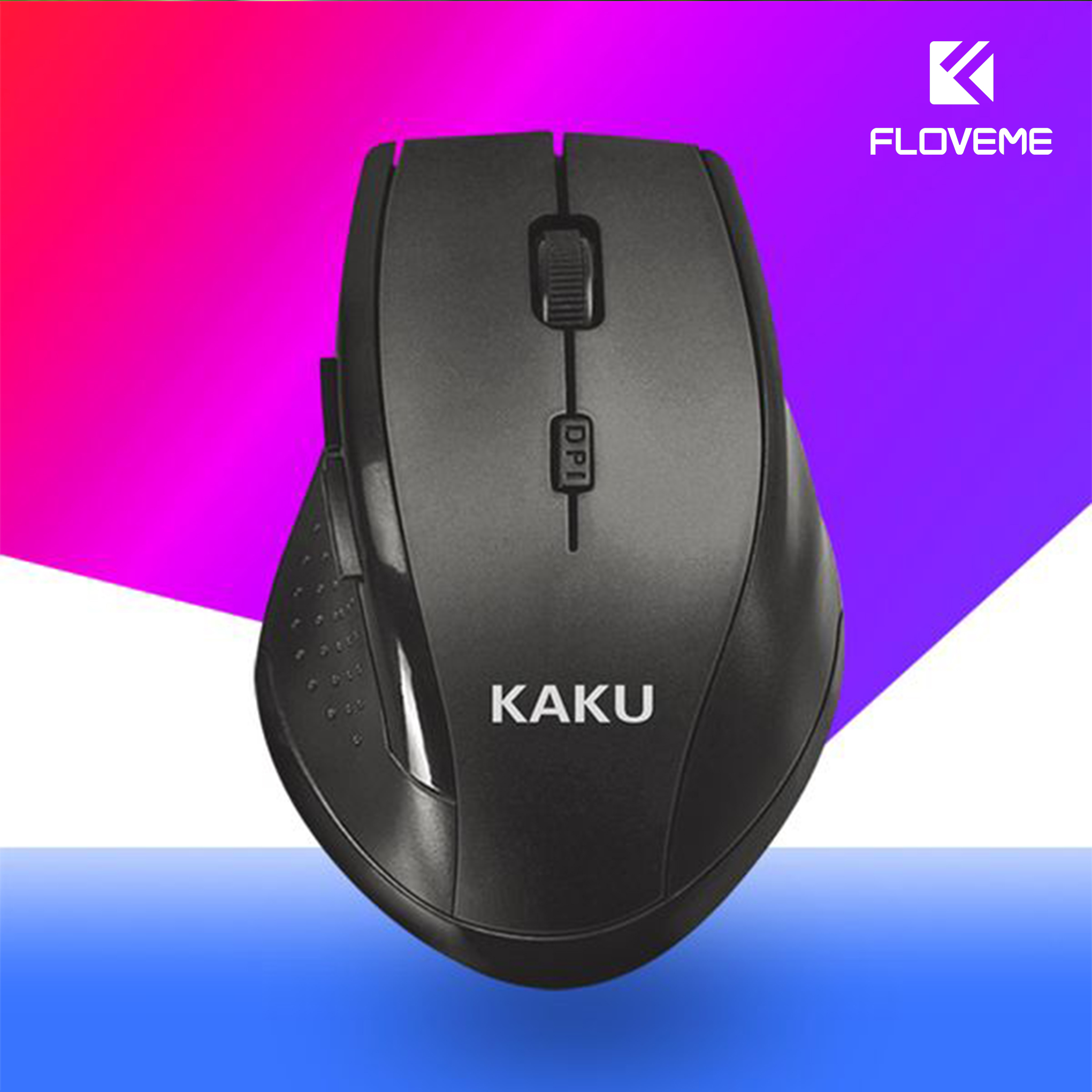 Chuột quang máy tính gaming Floveme  không dây bluetooth KSC-449 - Tần số truyền: 2.4GHZ - 6 nút chất liệu ABS bền đẹp - Hàng chính hãng