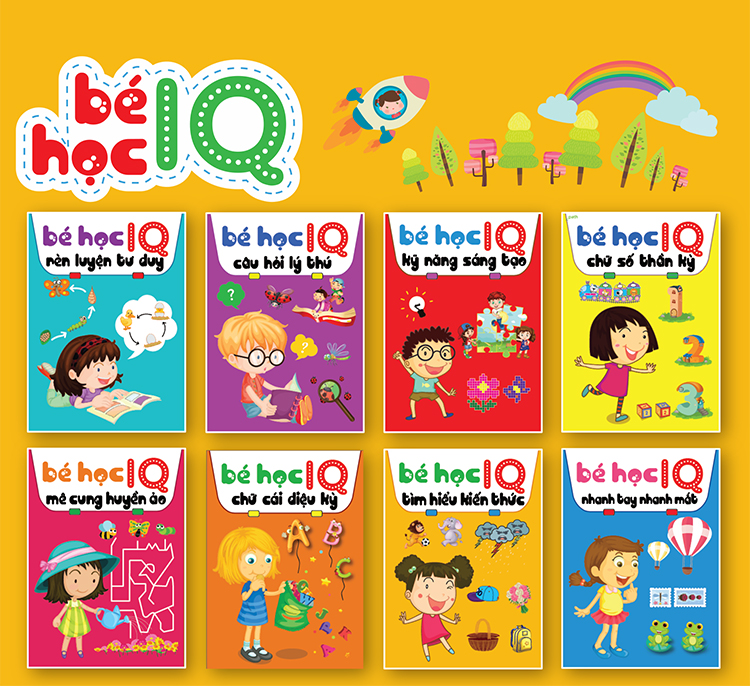 Bé Học IQ - Phát Triển Trí Tuệ Cho Bé (Bộ Túi 8 Cuốn )