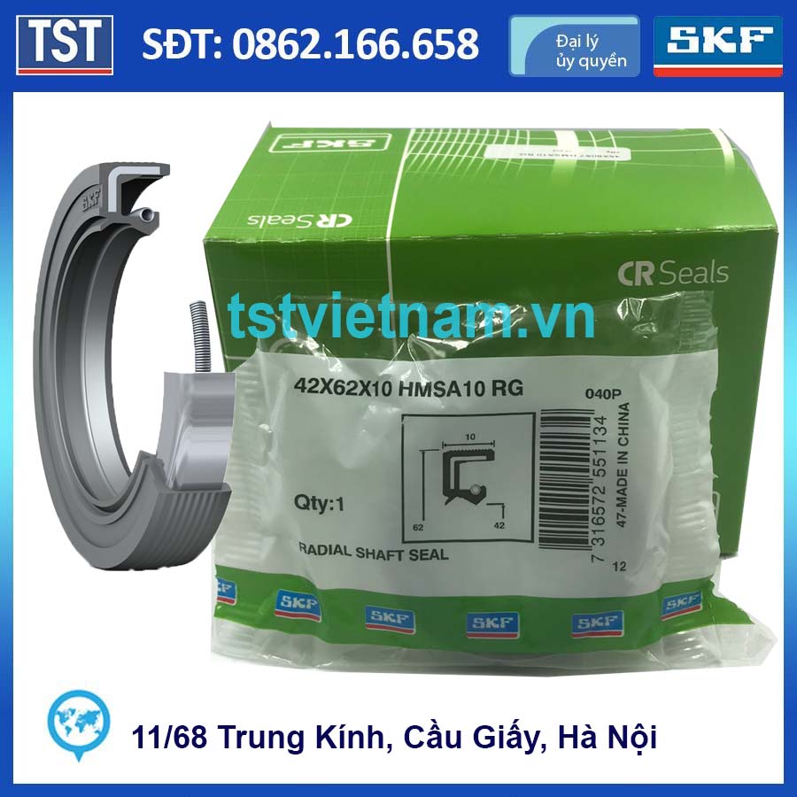 Phớt chắn dầu SKF 42x62x10 HMSA10 RG (Chính hãng 100%)