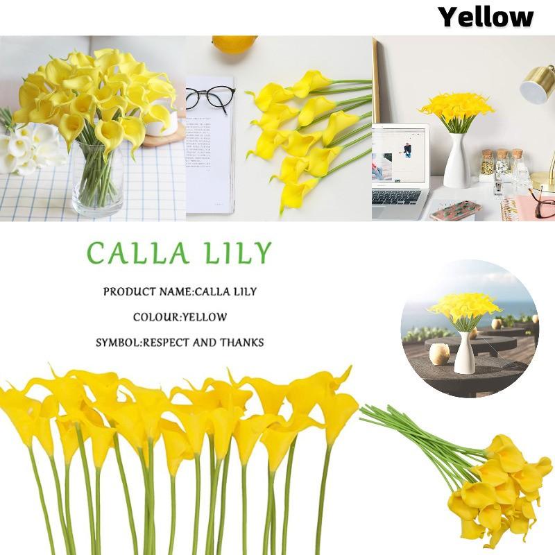 1 Cành Hoa Lily Giả Trang Trí Nhà, Văn Phòng, Tiệc Cưới