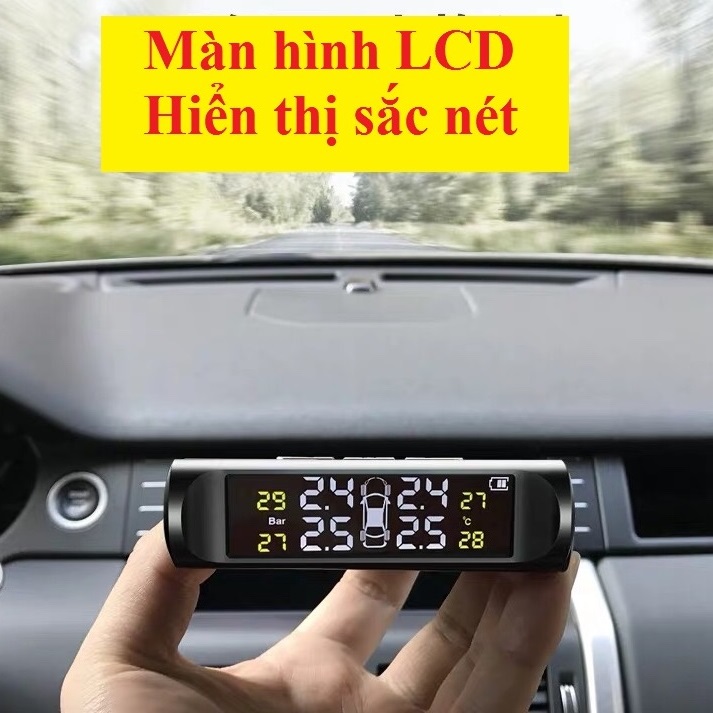 Cảm Biến Áp Suất Lốp Cao Cấp, Chạy bằng năng lượng mặt trời - Van Ngoài CB01