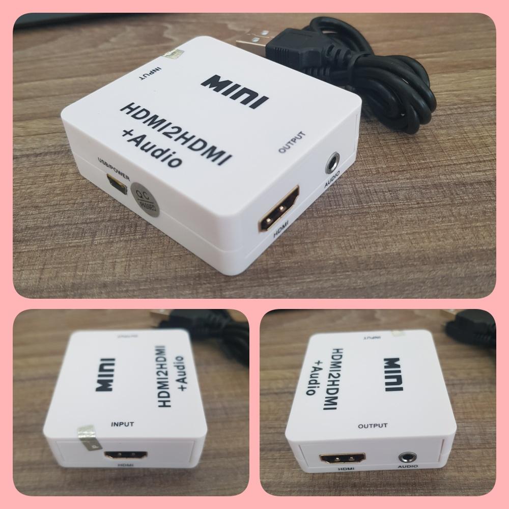 Hộp chuyển HDMI ra HDMI và Aux 3.5mm dùng tách âm thanh với màn hình HPG232