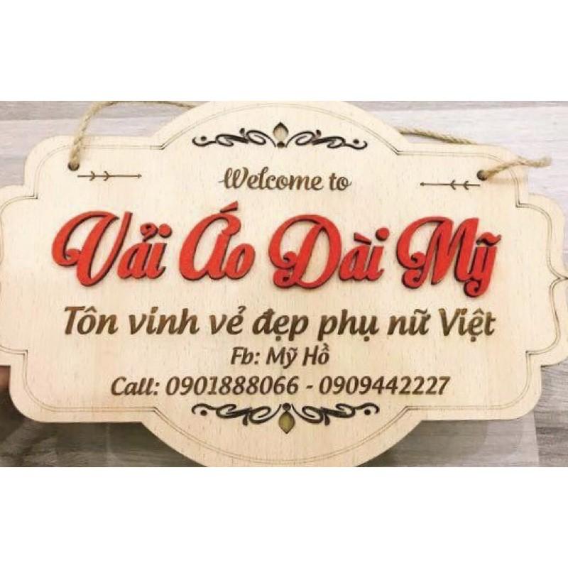 Vải áo dài hoa hồng