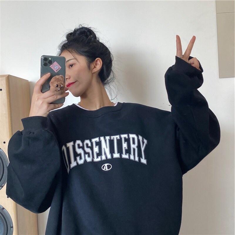 Áo Sweater Dissentery phong cách Ulzzang Hàn Quốc tay dài họa tiết in hình phong cách cá tính CoolZ CZ5061
