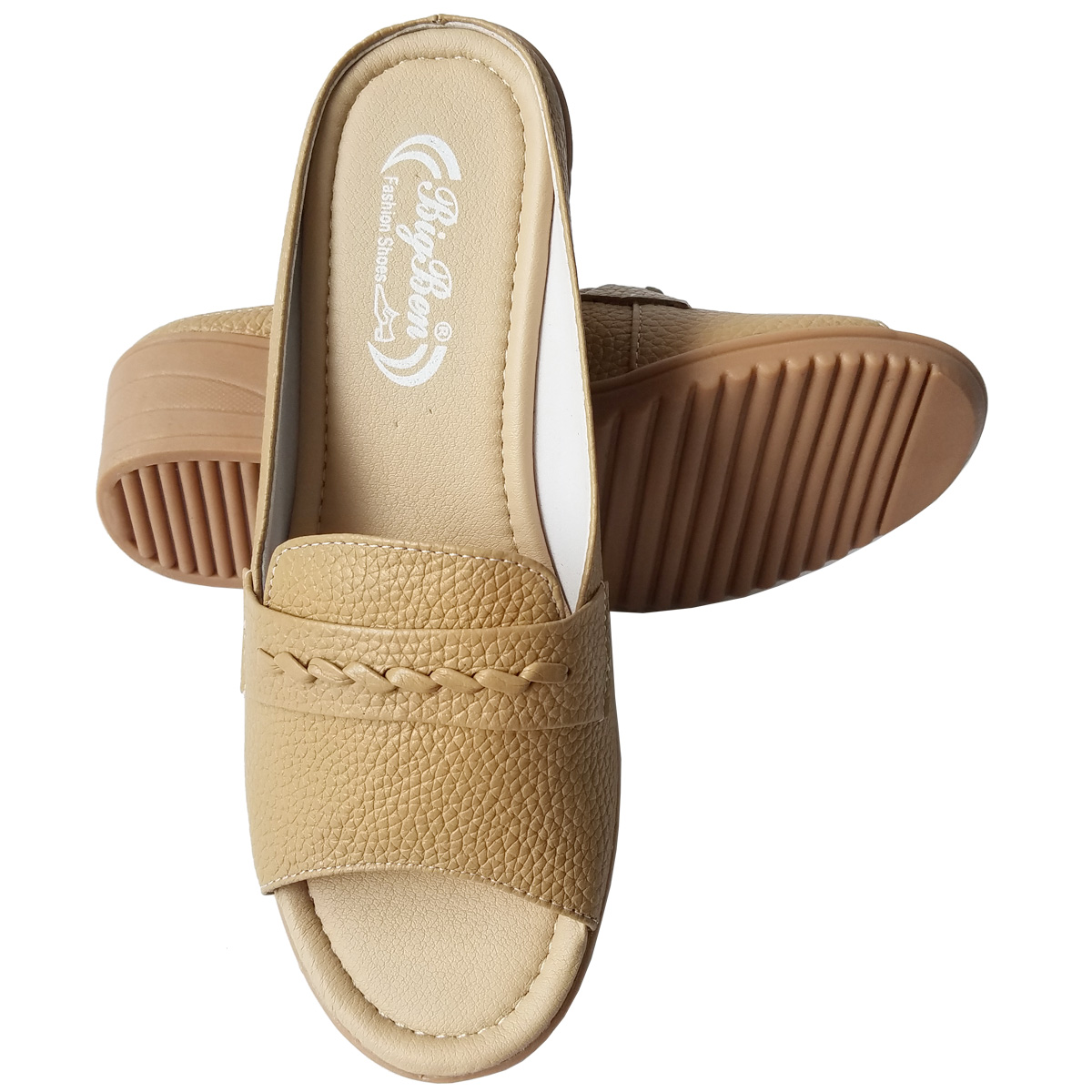 Dép Cao Gót Nữ BIGGBEN Da Bò Cao 5 Phân DCG112