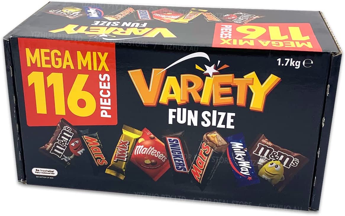 Socola thanh Mix đủ 6 vị Mars Variety - Úc- 116 thanh