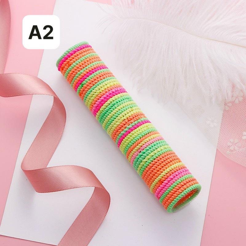 Combo 50 cột tóc cá tính co giãn KTF111
