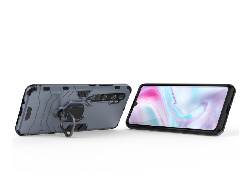 Ốp lưng dành cho Xiaomi Mi Note 10 iron man chống sốc kèm iring