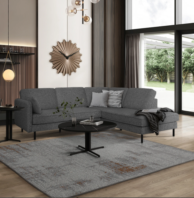 Sofa góc L hiện đại JNGSL33 Juno Sofa KT Ngang 245cm x Cao 85.5cm x Sâu 93.5/214cm