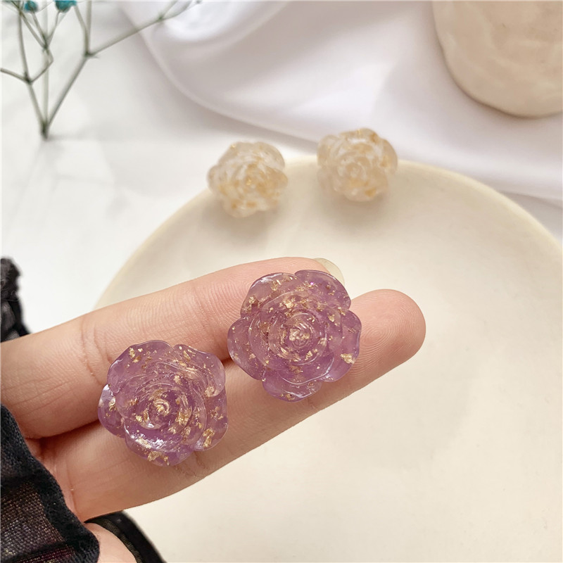 Hàng Quảng Châu - BÔNG TAI HOA HỒNG SIÊU CUTE - PK19025