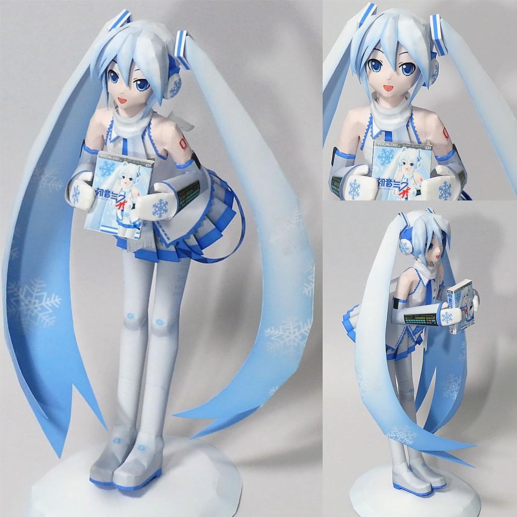 Mô hình giấy Anime Girl Snow Miku ver 2