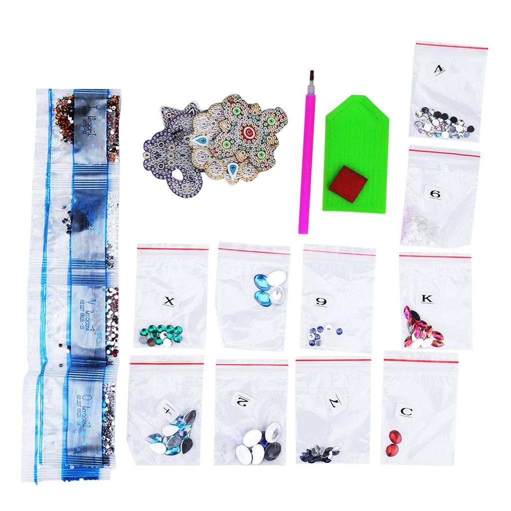 Set Of 4 DIY 5D Diamond Painting Pendants Set Full Full Drill DIY 5D Diamond