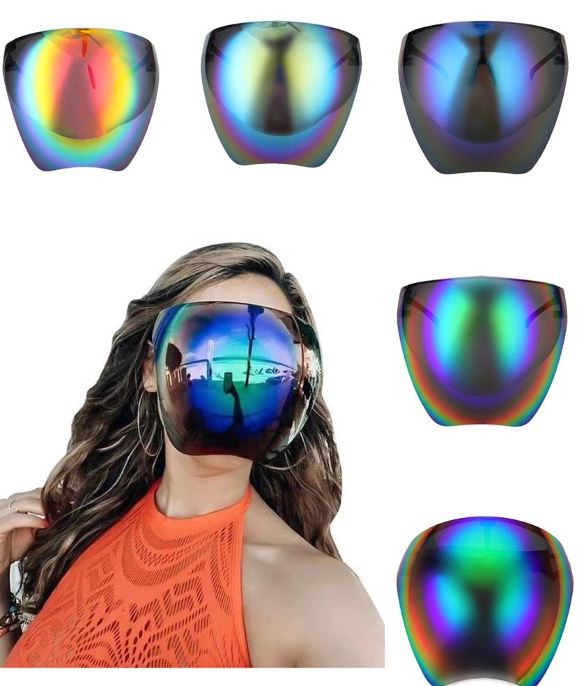 Bảo vệ Faceshield Full Face Kính râm Phụ nữ Kính kính râm kính râm có kính Color: Type5