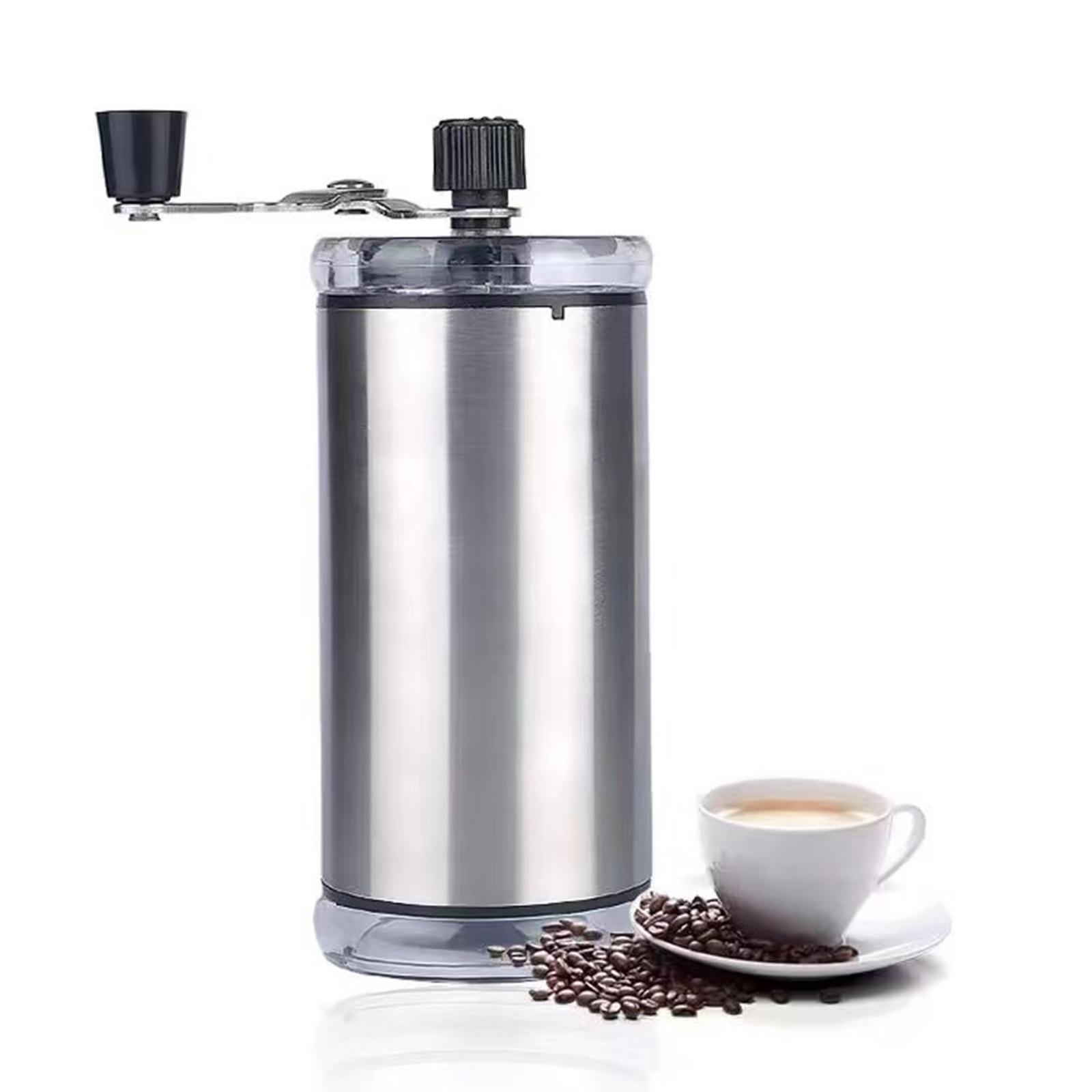 Manual Coffee Grinder Handheld Hand Crank Coffee Mill for Bar Office Outdoor