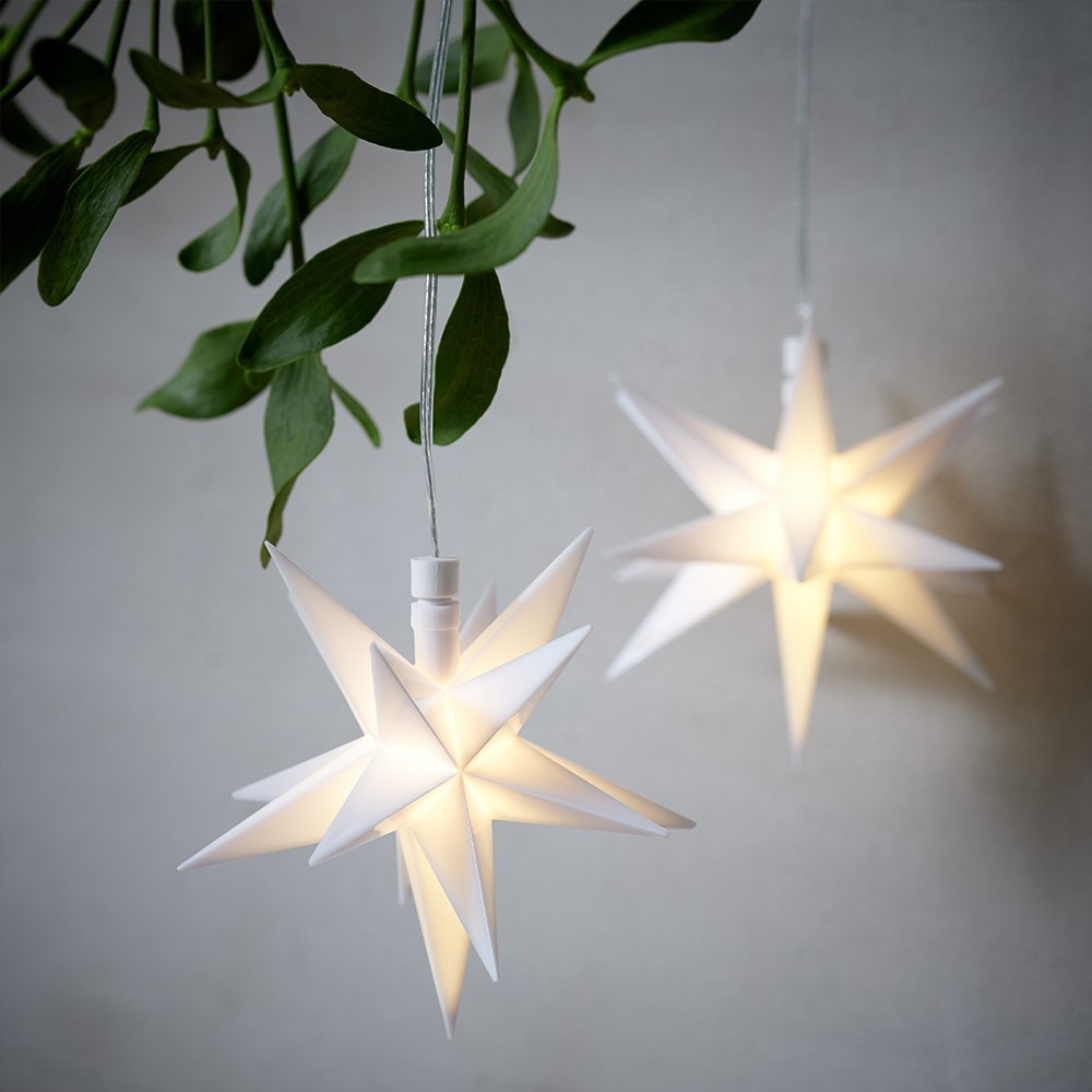 Sao trang trí | JYSK Heulandit | đồng/polystyrene | trắng | DK12cm