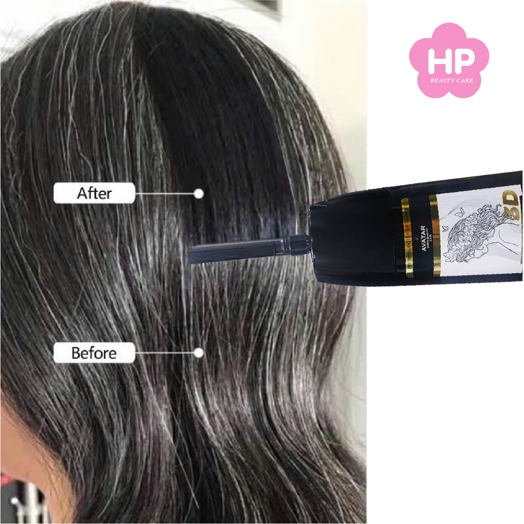 Dầu Gội Phủ Bạc Thảo Dược Avatar Màu Nâu Dạng Chai 500mL