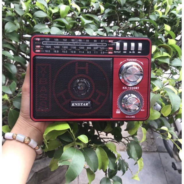 ĐÀI FM KNSTAR-1030BT Chất Lượng Tốt Am Fm Sw Đa Chức Năng Radio Với USB/Khe Cắm SD- Hàng chính hãng