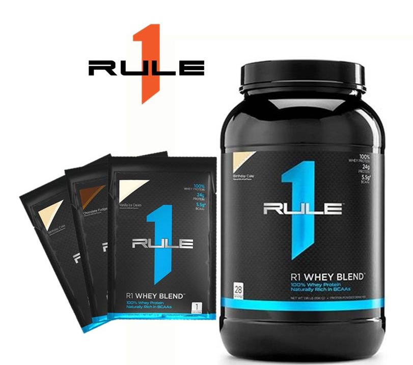 Sữa tăng cơ Rule 1 Whey Blend 1.98lb - 26-28 servings tặng gói Rule 1 Sample