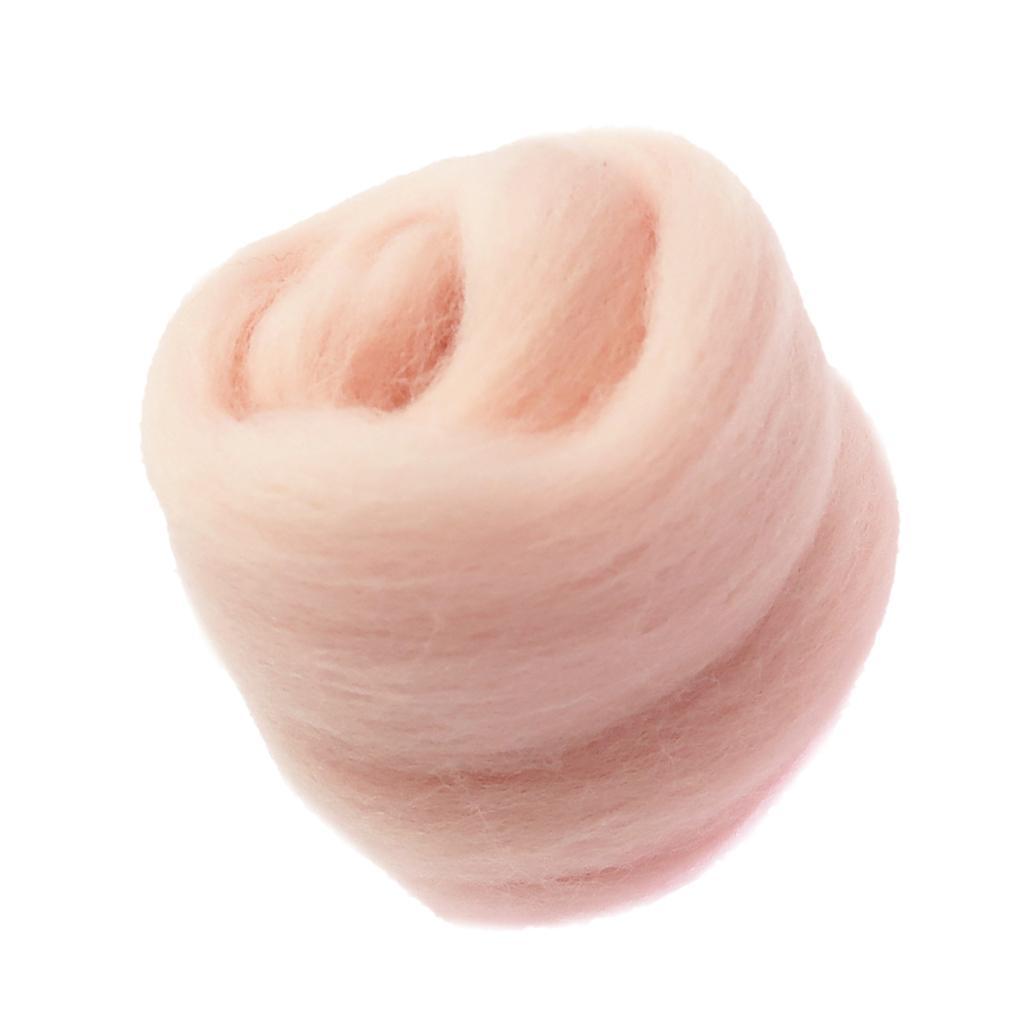 4pcs Handmade Wool Roving Fibre for Needle Felting Materials