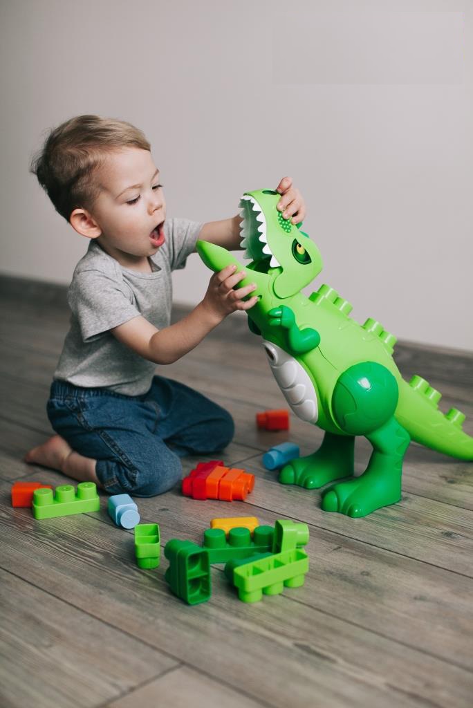 Bộ Đồ Chơi Lắp Ráp Khủng Long Dino 30 Chi Tiết Polesie 67807 Kích Thích Tinh Thần Sáng Tạo, An Toàn, Thông Minh