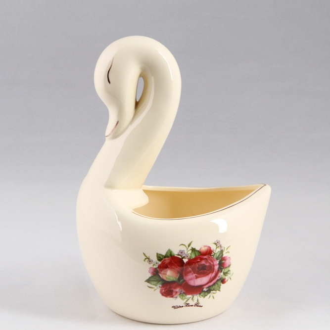 Giỏ cắm muỗng nĩa sứ vàng Ceramic Porcelain I914V (Cao 17cm)