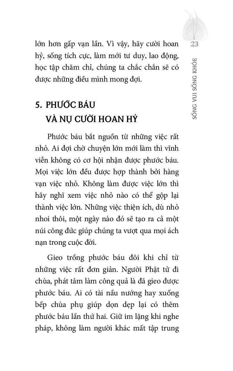 Sống Vui Sống Khỏe (Tái Bản)