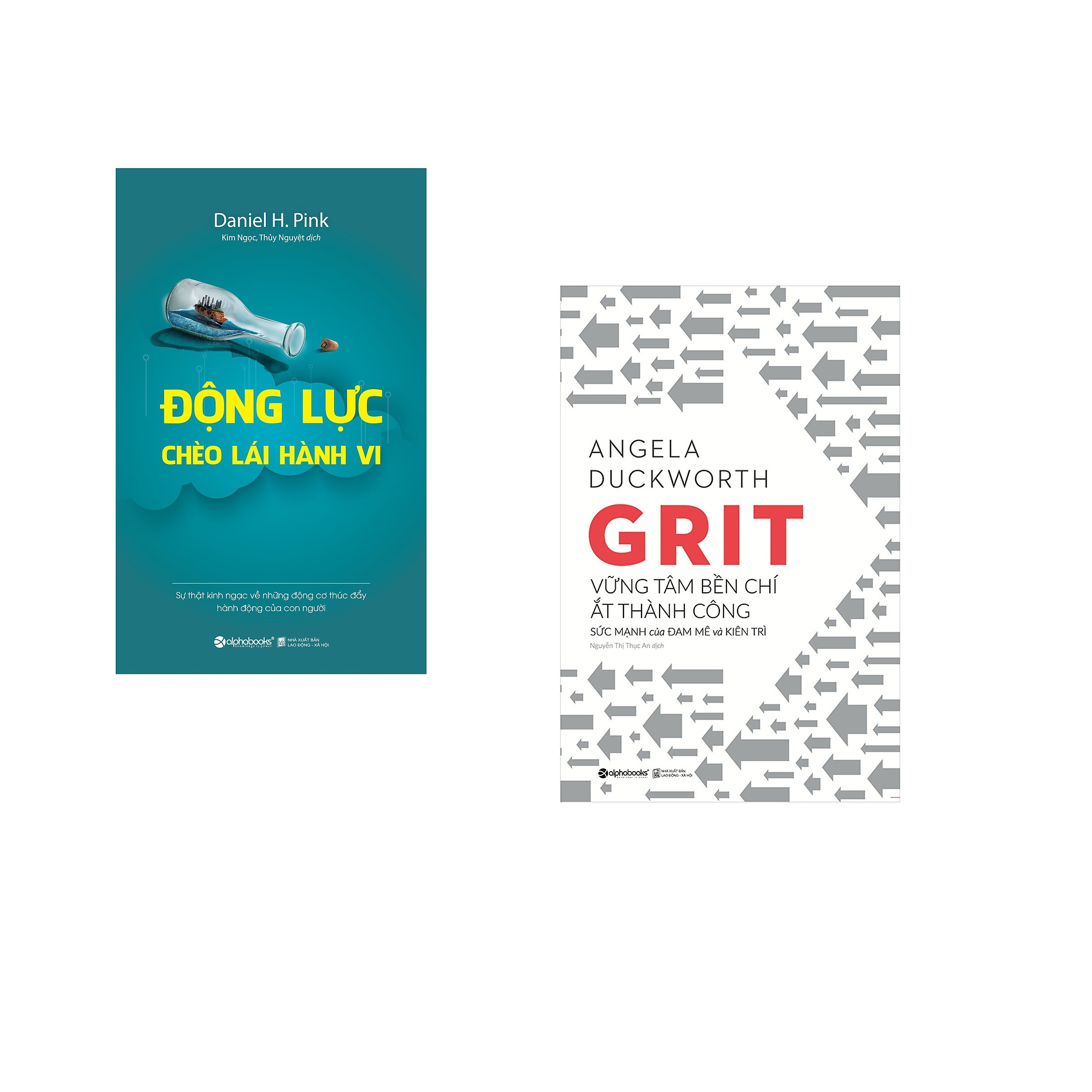 Combo 2 cuốn sách: Động Lực Chèo Lái Hành Vi + Grit Vững Tâm Bền Chí Ắt Thành Công