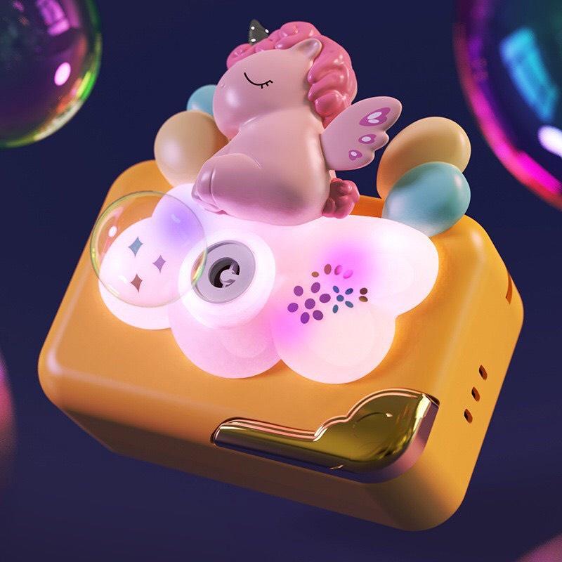 ĐỒ CHƠI MÁY ẢNH THỔI BONG BÓNG TỰ ĐỘNG CÓ ĐÈN, PHÁT NHẠC SIÊU DỄ THƯƠNG - CAMERA SHAPE BUBBLE MACHINE TOY