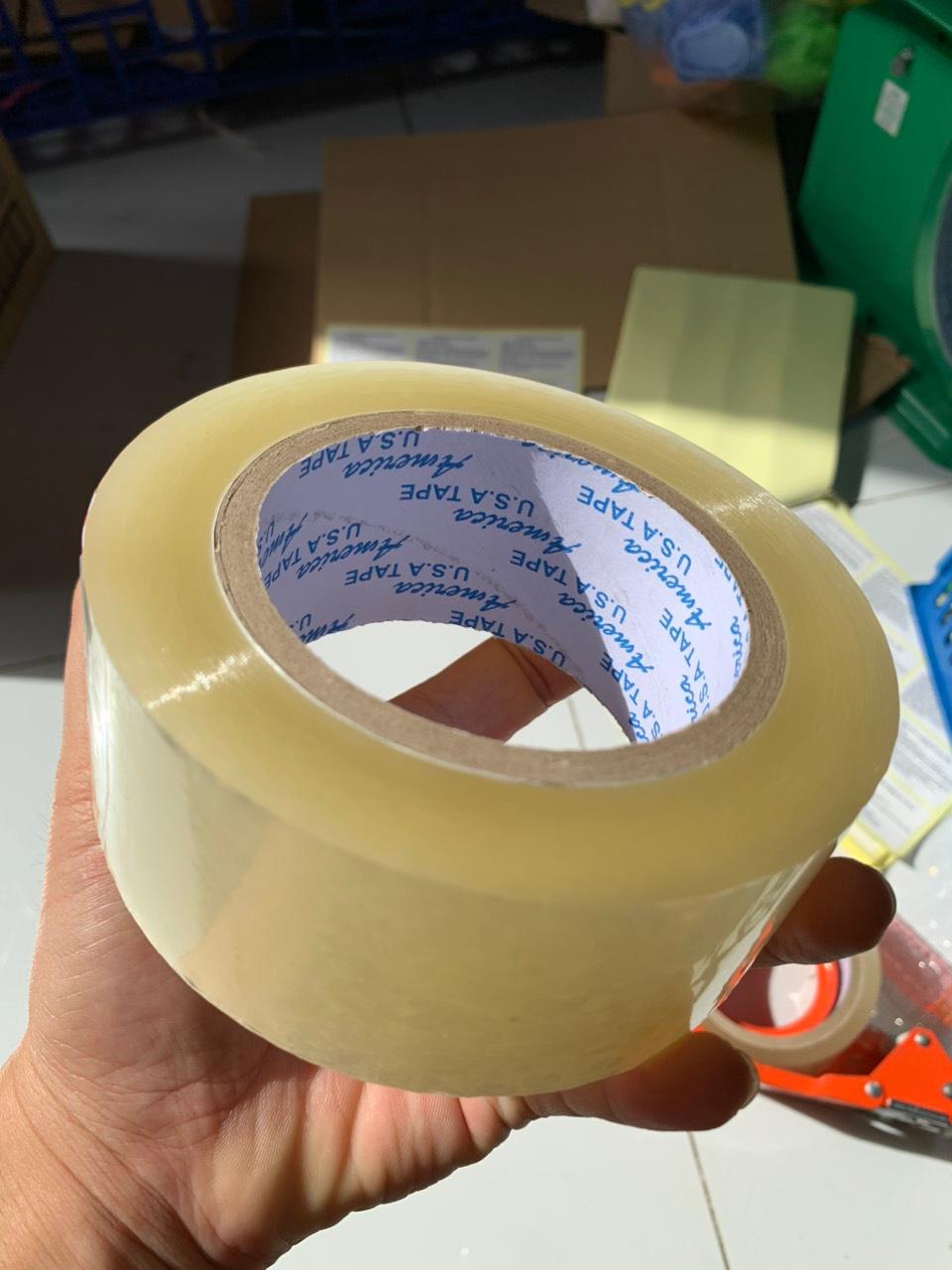 Băng keo trong 5 phân - 200Yard - 6 cuộn/1Cây nặng 1.8Kg và lẻ 1 cuộn 5 phân 299gram