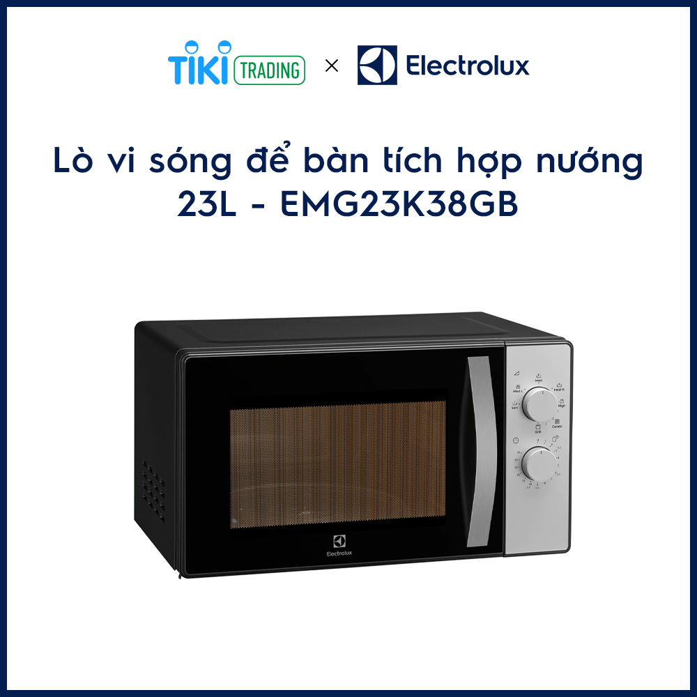 Lò vi sóng Electrolux EMG23K38GB 23 lít - HÀNG CHÍNH HÃNG