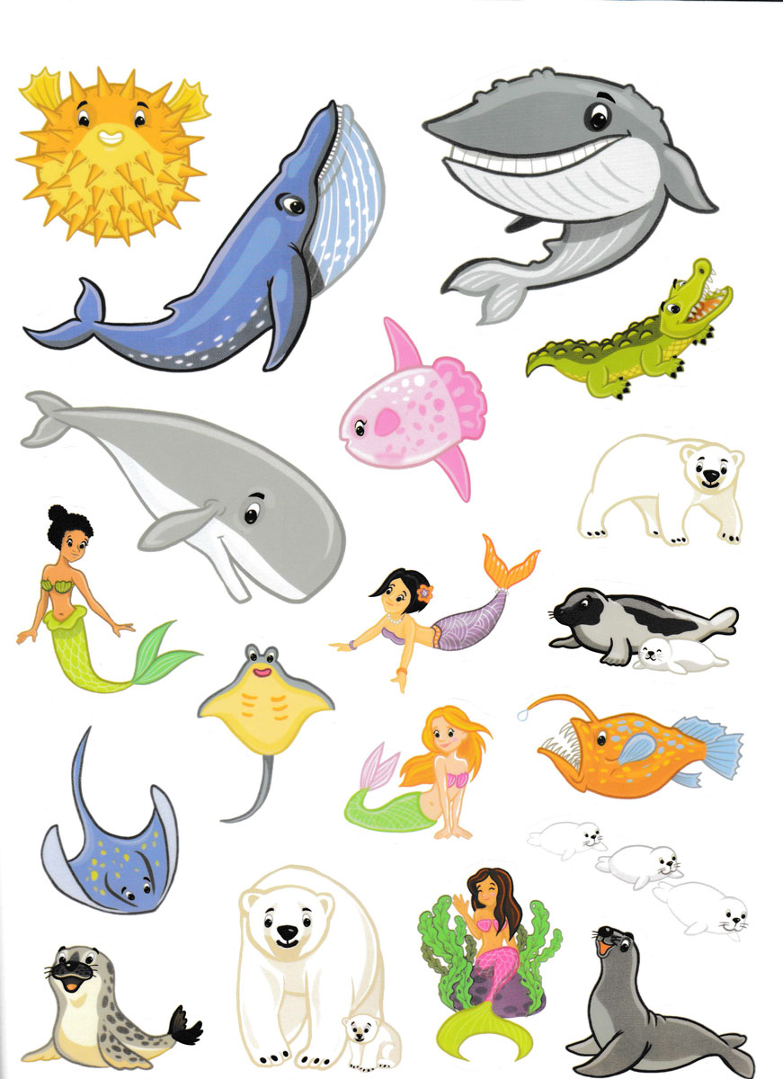 Jumbo Stickers For Little Hands - Dưới Biển Sâu - 75 Stickers!
