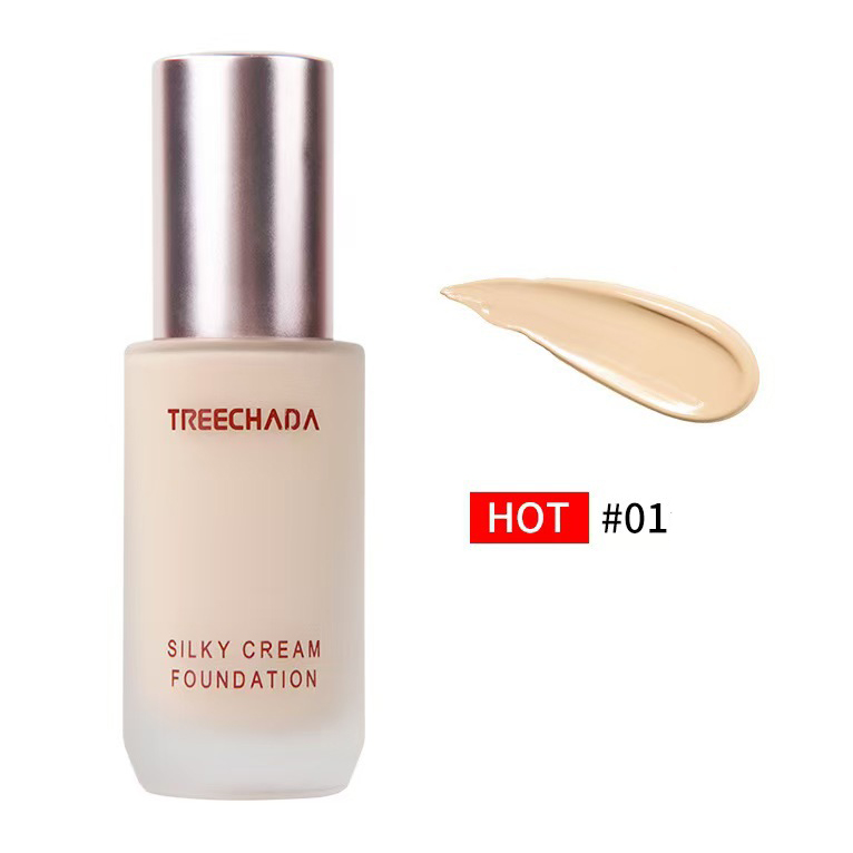 Kem Nền Treechada Silky Cream Che Khuyết Điểm Tự Nhiên Trong Suốt Dưỡng Ẩm Làm Sáng Màu Da Thái Lan 30ml
