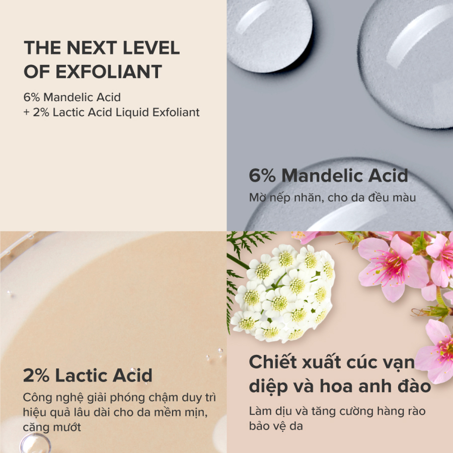 Dung dịch tẩy tế bào chết Paula's Choice Skin Perfecting 6% Mandelic Acid + 2% Lactic Acid Liquid Exfoliant- 88ml 1470