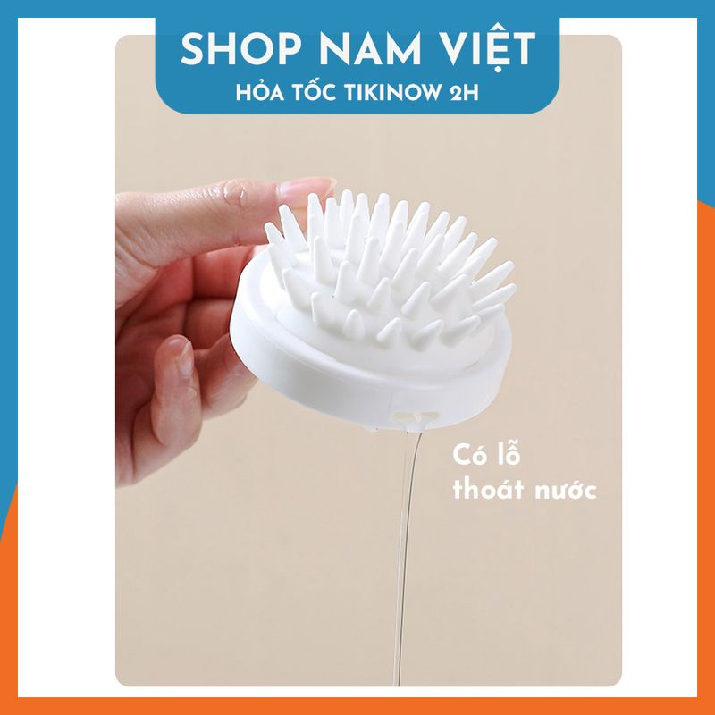 Set 2 Lược Gội Đầu Silicon Mát Xa Thư Giãn, Ngăn Rụng Tóc, Bảo Vệ Da Đầu