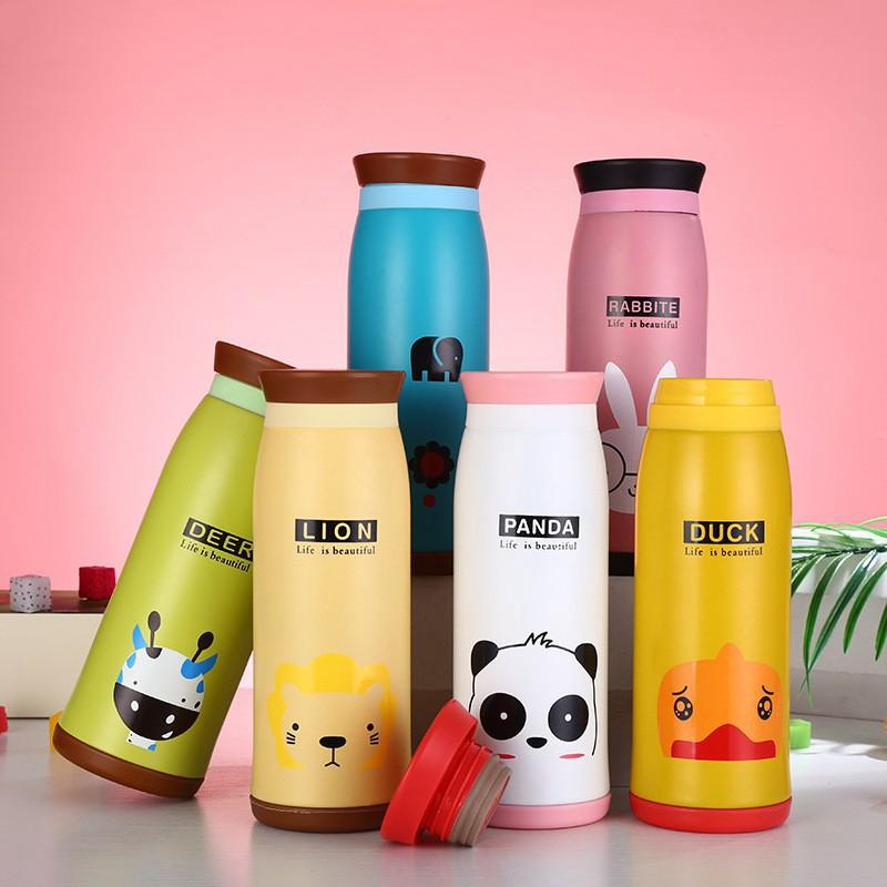 Bình giữ nhiệt inox hình thú cute 360ml-500ml