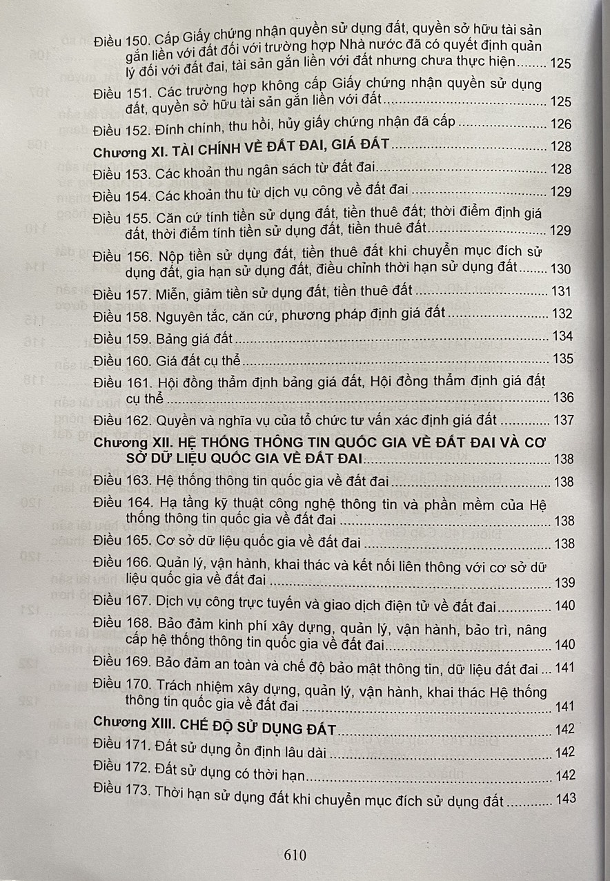 Luật đất đai ( sửa đổi, bổ sung năm 2024 ) và các văn bản hướng dẫn thi hành