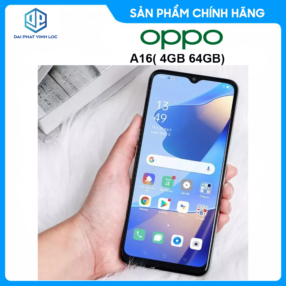 Điện Thoại Oppo A16 3GB/32GB Hàng Chính Hãng Bảo Hành 12 Tháng Mới 100%, Nguyên Seal | Điện Thoại Giá Rẻ Pin Trâu | Điện Thoại Gaming