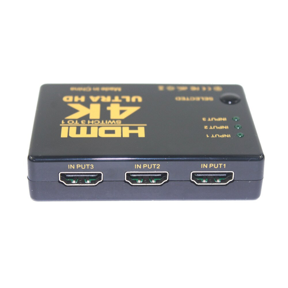 Switch HDMI 4k Hỗ Trợ Từ 3x1 Hỗ Trợ 3 Ngõ Vào Như DVD, Android Box, PC Ra 1 Cổng HDMI Tivi VINETTEAM